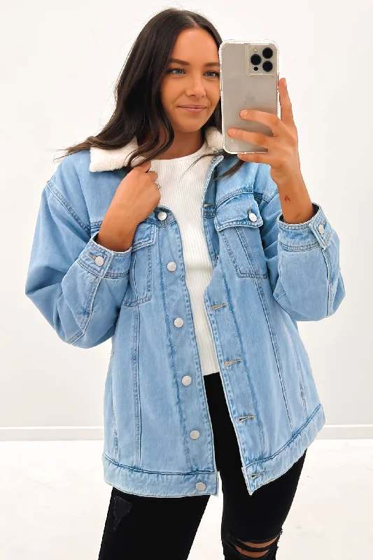 Your Dream Deal is Here!Denim Trucker Jacket Blue Lagoon