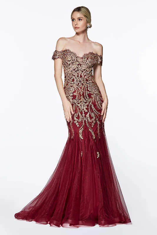 Today’s Deals, Tomorrow’s Regrets!Cinderella Divine KV1035 Long Off The Shoulder Evening Gown Mermaid Prom Dress Today’s Deals, Tomorrow’s Regrets!Cinderella Divine KV1035 Long Off The Shoulder Evening Gown Mermaid Prom Dress