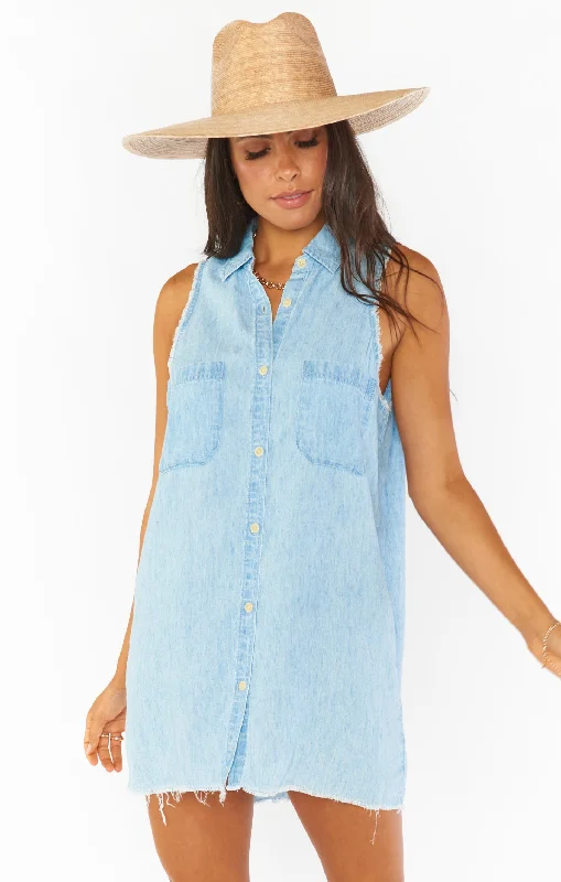 Don’t Wait – Shop Today!Vicki Shirt Dress ~ Light Rain