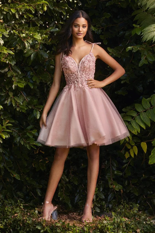 Grab Yours Before It’s Too Late!Cinderella Divine CD0188 Embellished Spaghetti Strap Short Prom Dress Grab Yours Before It’s Too Late!Cinderella Divine CD0188 Embellished Spaghetti Strap Short Prom Dress