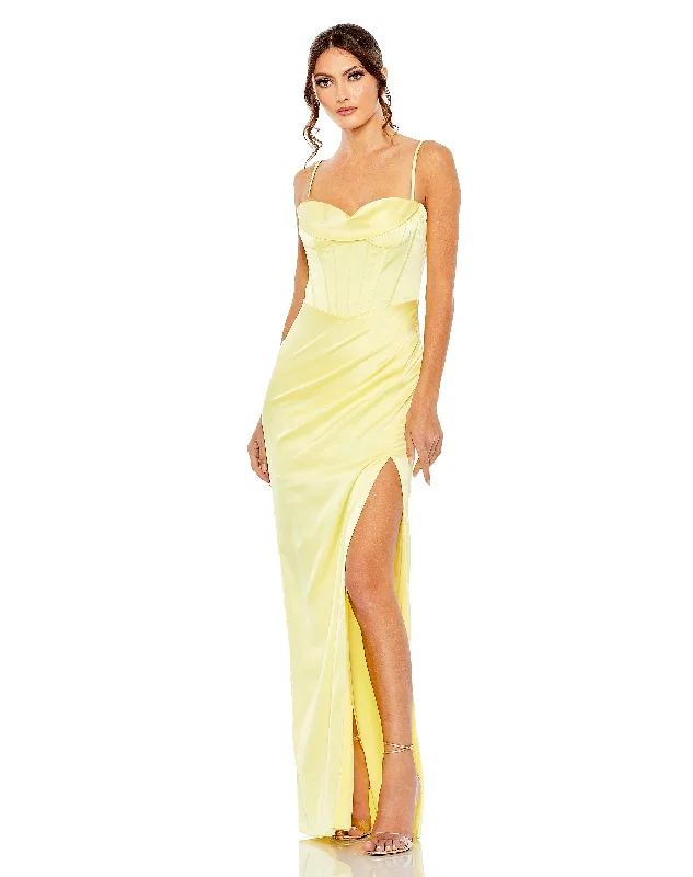 Seasonal Sale – Shop Now!Mac Duggal 11562 Long Spaghetti Strap Prom Dress