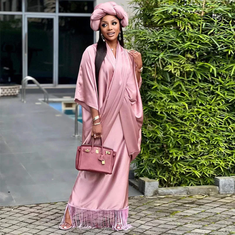 Special Discounts Inside!Large Size Bazin Riche Robe Femmer African Long Dresses For Women Daily Party Clothing Top Quality Basin Satin No Heatie