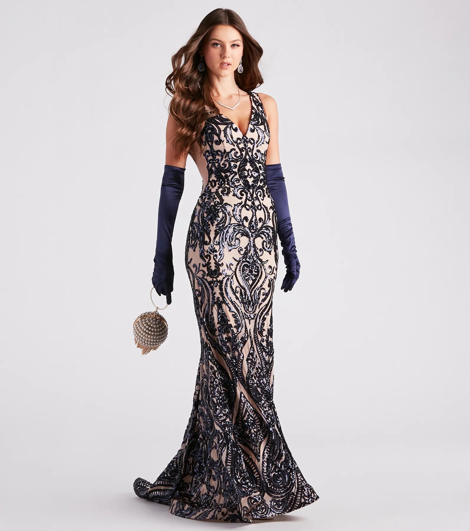 More Discounts, More Joy!Mariah Formal Sequin Mesh Mermaid Dress