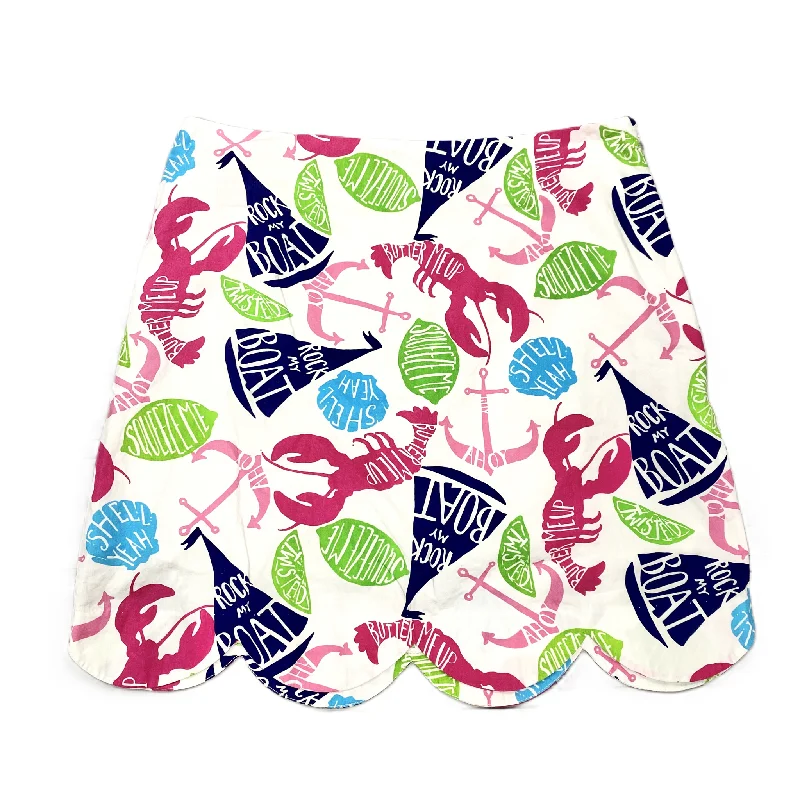 Shop Now and Save!Print Skirt Designer By Lilly Pulitzer, Size: 4