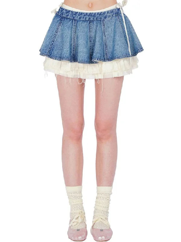 Buy More, Save More!Denim Ultra Short Skirt【s0000008595】
