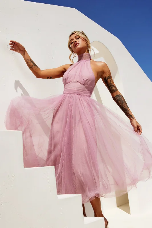 The Best Offers Are Here!Her Statement Midi Dress - Blush