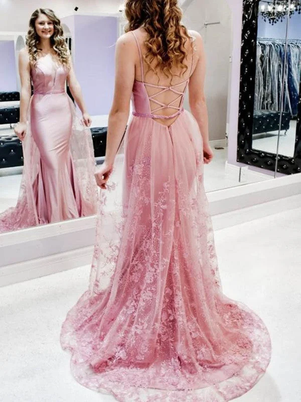The Best Deals Won’t Wait!High Fahsion Lace Long Prom Dresses, Popular Mermaid 2020 Prom Dresses