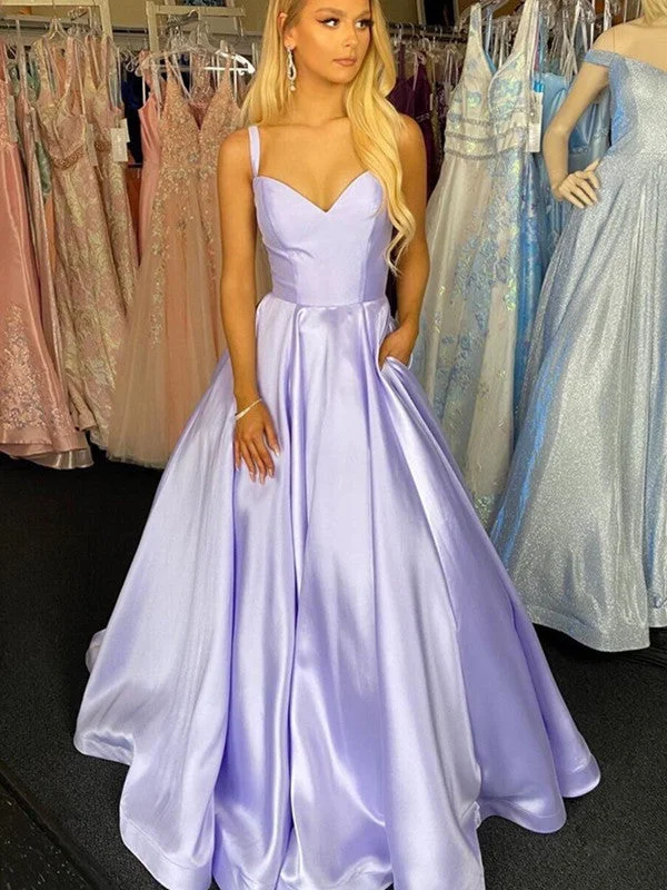 Your Discount is Waiting!V Neck Purple Formal Graduation Evening Dress, A-line Newest 2021 Long Prom Dresses