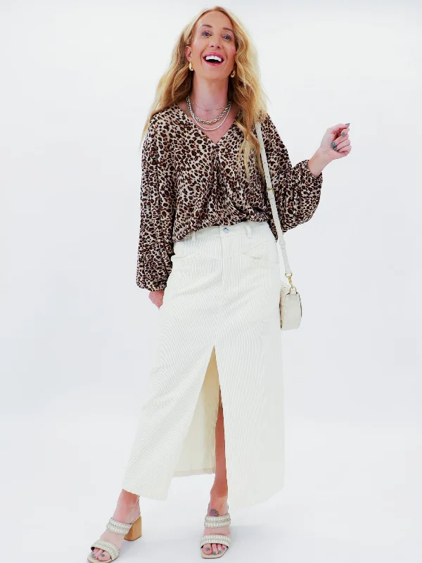 Limited Deals, Unlimited Savings!Step Up Corduroy Skirt