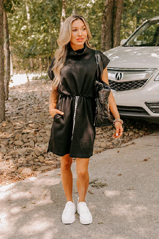 Your Chance to Save is Now!Coffee Run Cutie Mini Dress in Black
