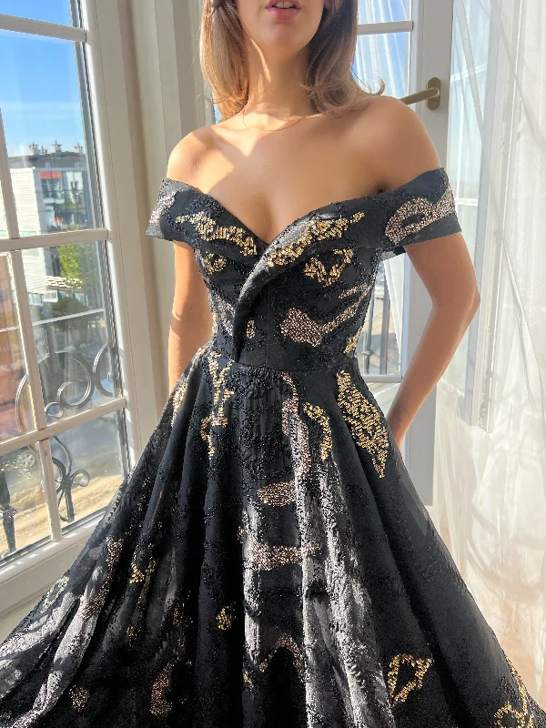 Amazing Prices You Can’t Resist!Dark Symphony Ember Gown