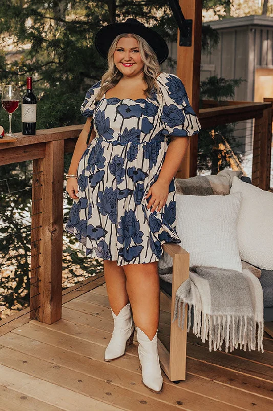 Buy One, Get One Free!Garden Dreams Floral Mini Dress Curves