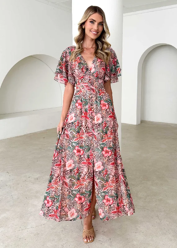 Price Drops You’ll Love!Harpa Midi Dress - Jungle Paradise