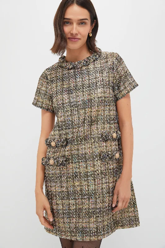 The Best Deals Won’t Wait!Multicolor Shimmer Tweed Jackie Dress