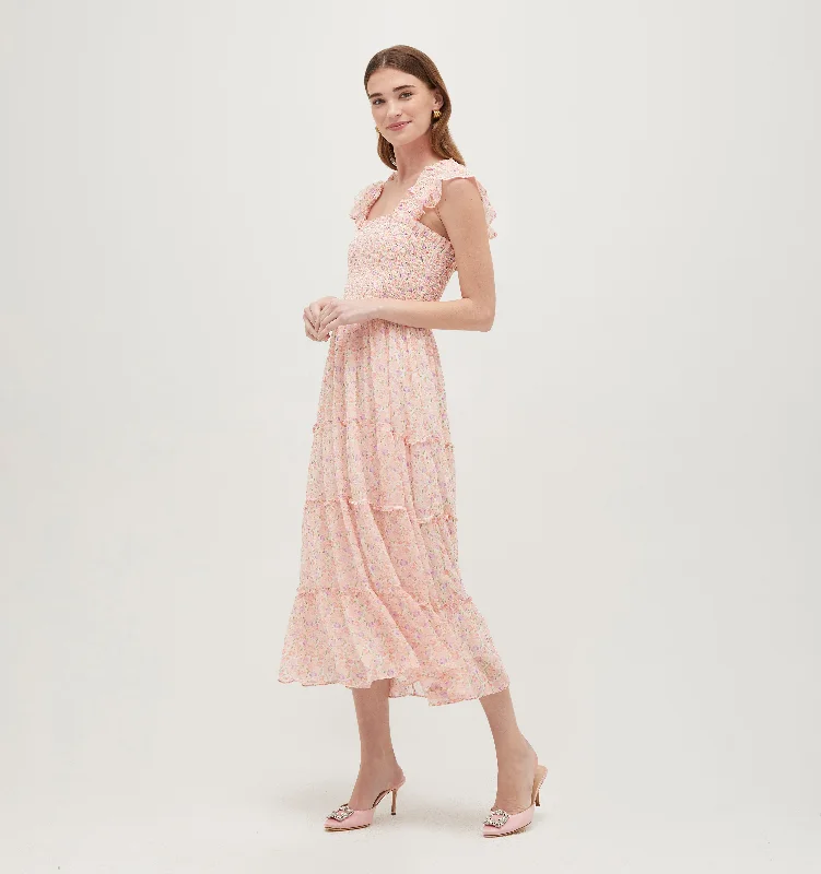 Your Wallet Will Thank You!The Ellie Nap Dress - Pansy in Pink Multi Georgette